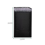 Zwarte Poly Luchtkussen Envelop (130 × 180 + 40 mm)