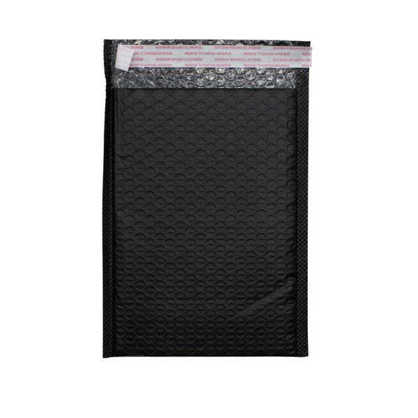 Zwarte Poly Luchtkussen Envelop (180 × 230 + 40 mm)