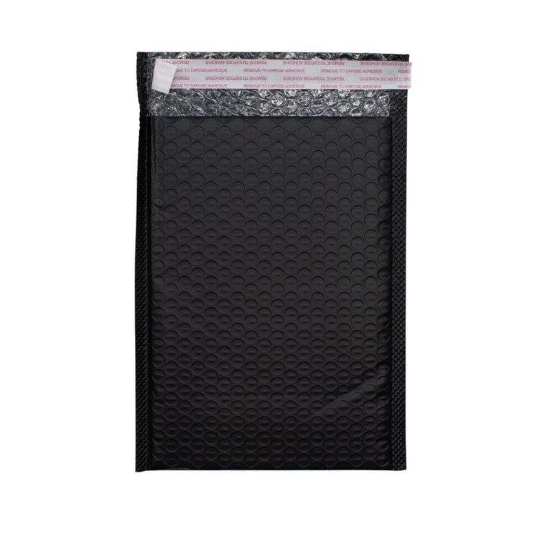 Zwarte Poly Luchtkussen Envelop (180 × 230 + 40 mm)