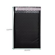 Zwarte Poly Luchtkussen Envelop (180 × 230 + 40 mm)