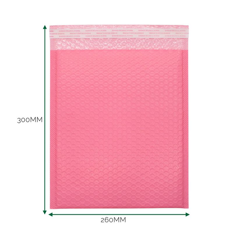 Roze Poly Luchtkussen Envelop (260 × 300 + 40 mm)