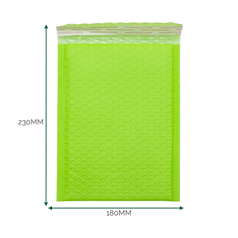 Groene Poly Luchtkussen Envelop (180 × 230 + 40 mm)