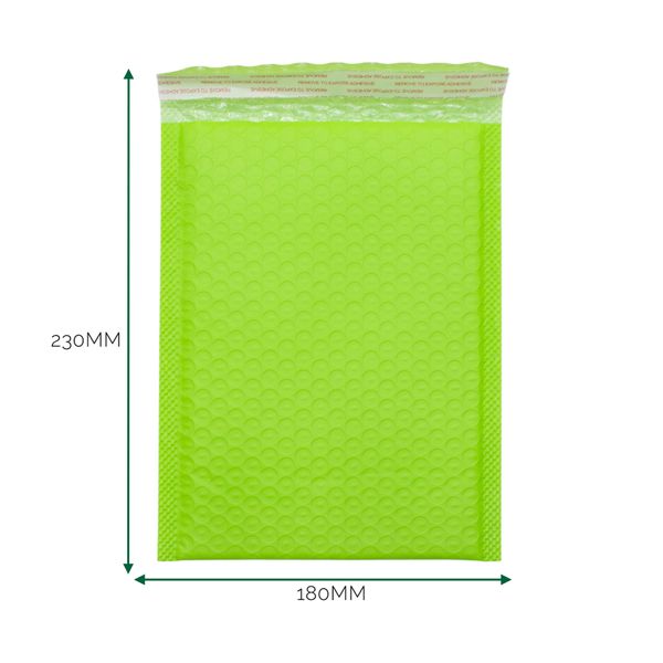 Groene Poly Luchtkussen Envelop (180 × 230 + 40 mm)