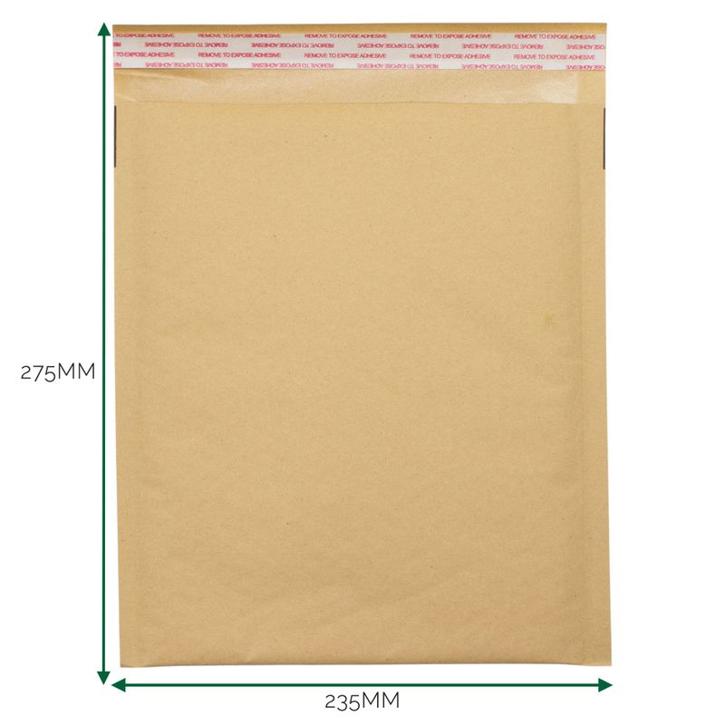 Kraft Gevoerde Luchtkussen Envelop (235 × 275 + 40 mm)