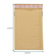 Kraft Gevoerde Luchtkussen Envelop (165 × 225 + 40 mm)
