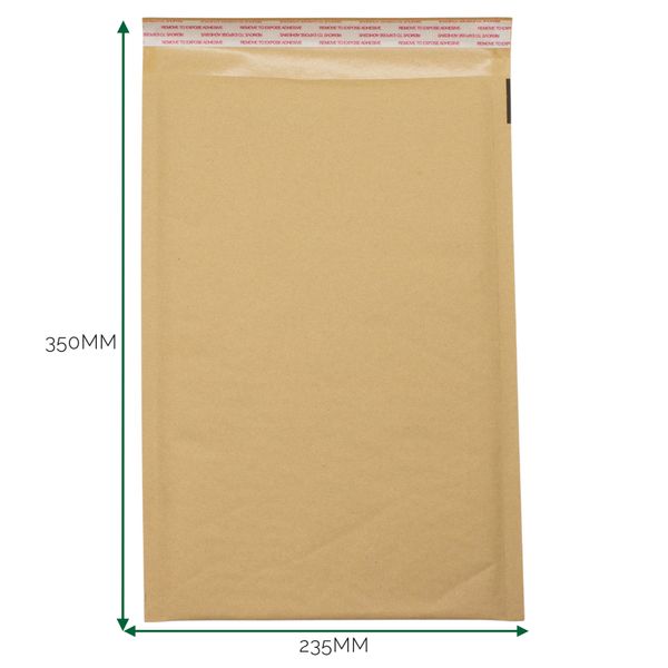 Kraft Gevoerde Luchtkussen Envelop (235 × 350 + 40 mm)