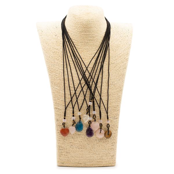 Coole Edelsteen Hangers - Harten Etc Collectie (assorti)