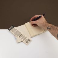 Mini Lokta Gemengd Blauwe Katoen Notitieboek