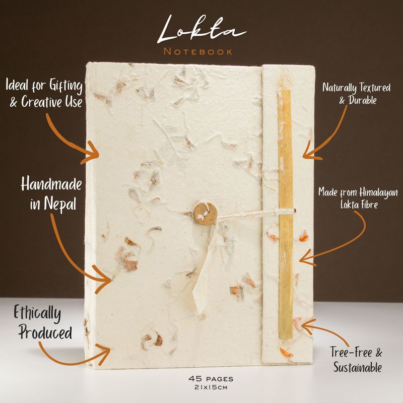 Grote Lokta Gemengde Bloemen Notitieboek