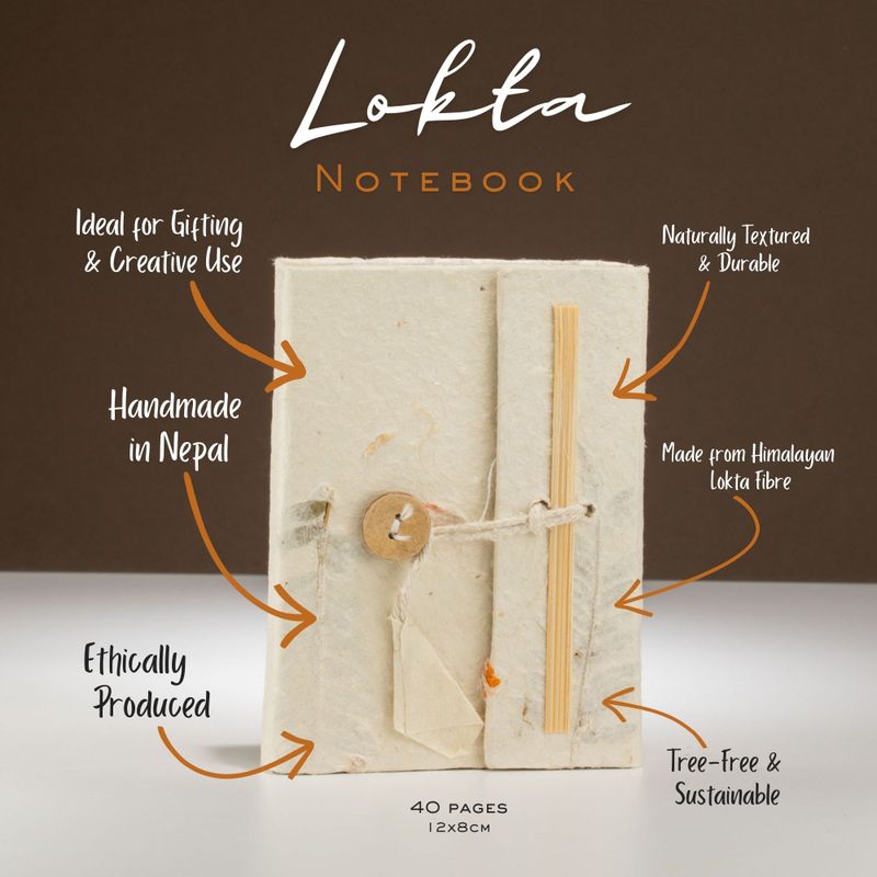 Mini Lokta Gemengde Bloemen Notitieboek