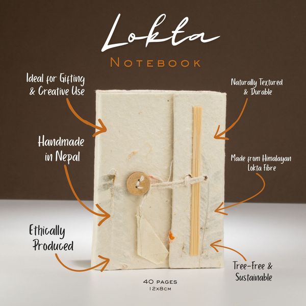 Mini Lokta Gemengde Bloemen Notitieboek