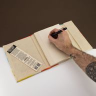 Grote Lokta Kleurige Bladeren Notitieboek