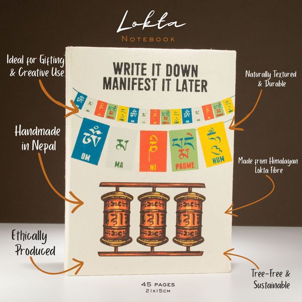 Grote Lokta Inspiratie Notitieboek - Write it Down