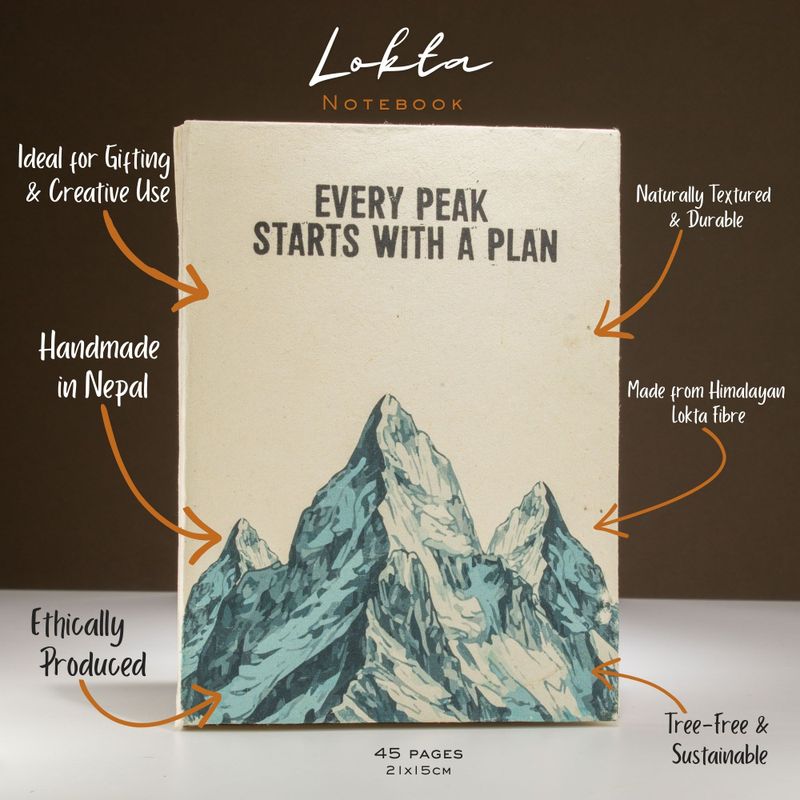 Grote Lokta Inspiratie Notitieboek - Every Peak