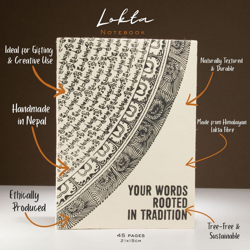 Grote Lokta Inspiratie Notitieboek - Your Words