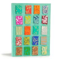 Groot Lokta Mini Tegels Notitieboek (21×15 cm, 45 blz) – Teal