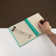 Groot Lokta Mini Tegels Notitieboek (21×15 cm, 45 blz) – Teal