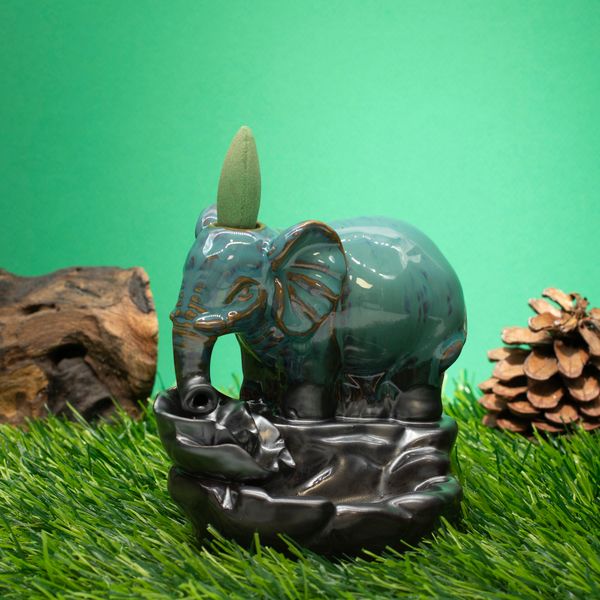 Backflow Wierookbrander - Olifant bij Vijver