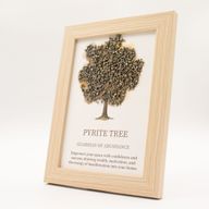 Edelsteenafbeelding - Levensboom - Pyriet (20x14,7x1 cm)