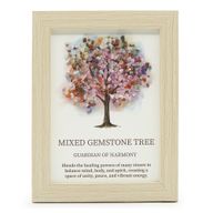 Edelsteenafbeelding - Levensboom - Multicolor (20x14.7x1cm)