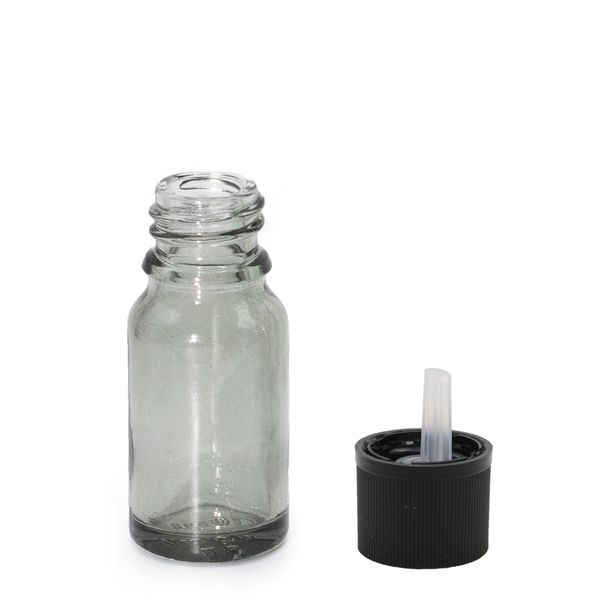 10ml Rookgrijze Glazen Pipetfles Met Kindveilige Pipetdop