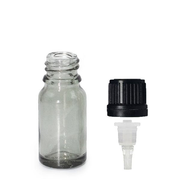 10ml Rookgrijze Glazen Pipetfles Met Pipetdop