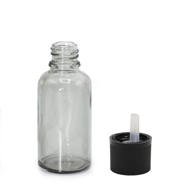 30ml Rookgrijze Glazen Pipetfles Met Kindveilige Pipetdop