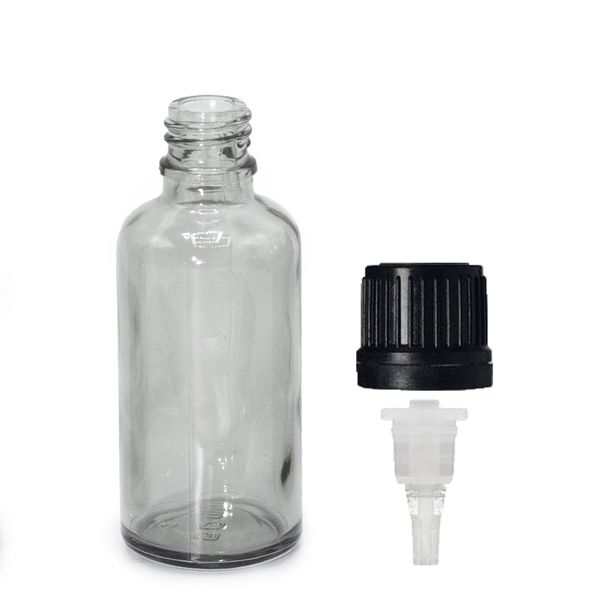 50ml Rookgrijze Glazen Pipetfles Met Pipetdop