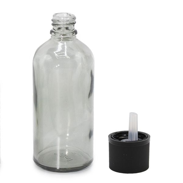 100ml Rookgrijze Glazen Pipetfles Met Kindveilige Pipetdop