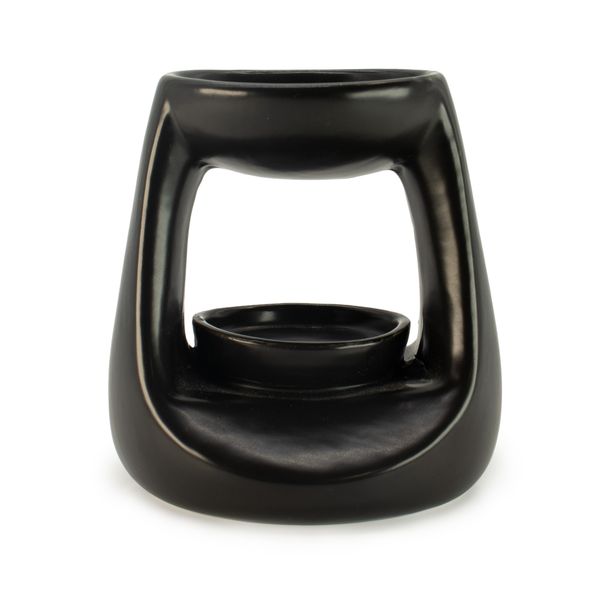 Keramische Zen-oliebrander - Klein Klassiek - Mat Zwart