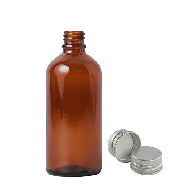 50ml Bruine Glazen Druppelfles met Aluminium Dop