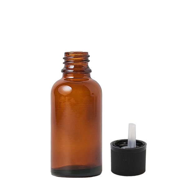 30ml Bruine Glazen Druppelfles met Kinderbeveiligde Dop