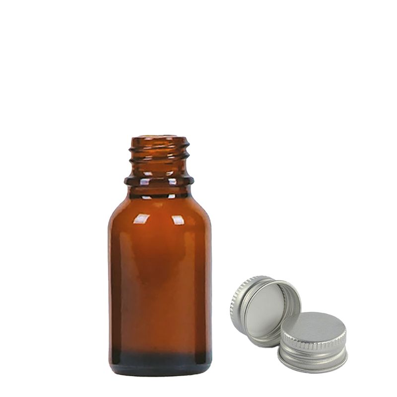 15ml Bruine Glazen Druppelfles met Aluminium Dop