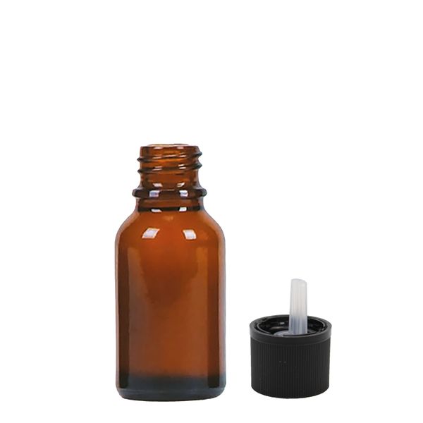 15ml Bruine Glazen Druppelfles met Kinderbeveiligde Dop