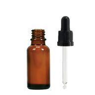 20ml Bruine Glazen Druppelfles met Zwarte Pipet