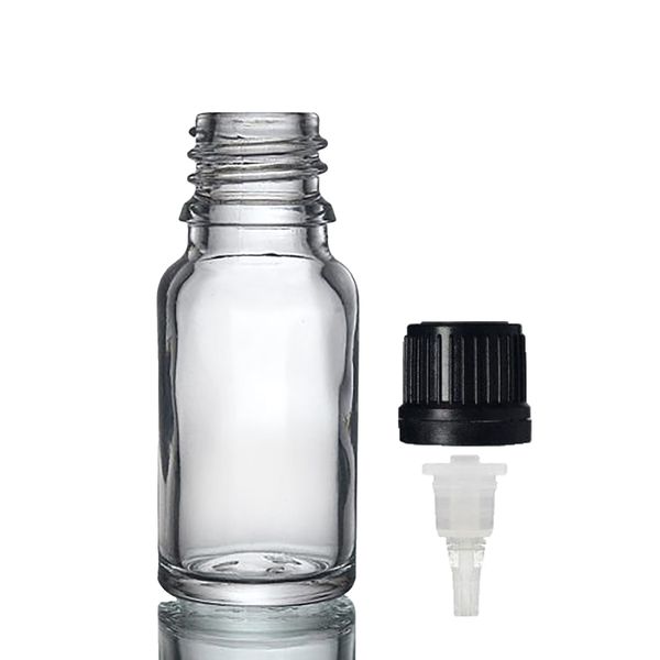 10ml Heldere Glazen Druppelfles met Druppeldop