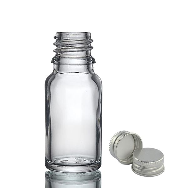 10ml Heldere Glazen Druppelfles met Aluminium Dop