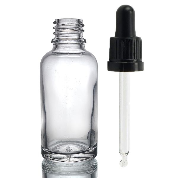 30ml Heldere Glazen Druppelfles met Transparante T/E Pipet