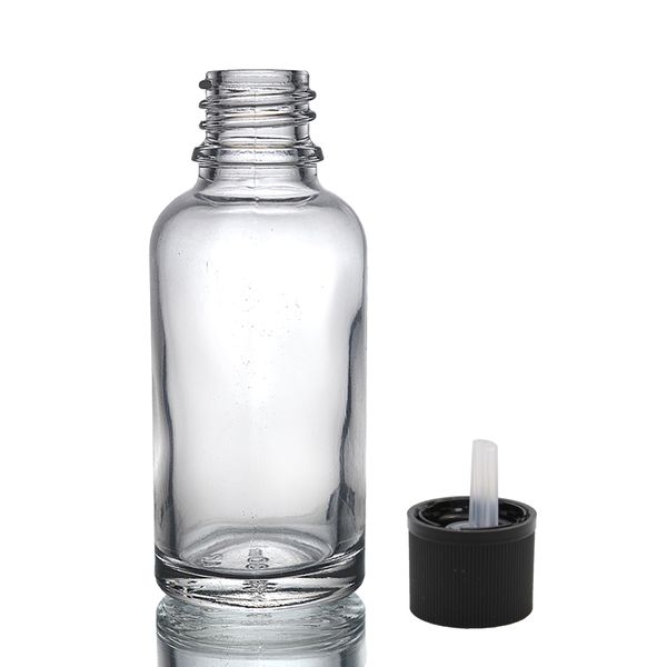 30ml Heldere Glazen Druppelfles met Kindveilige Druppeldop