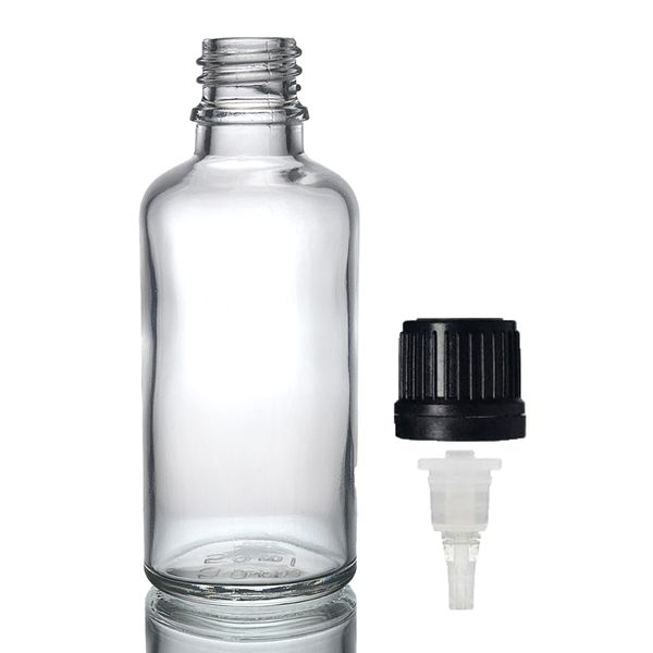 50ml Heldere Glazen Druppelfles met Druppeldop