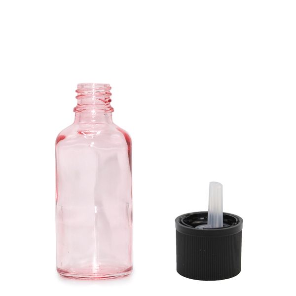 10ml Roze Roze Glazen Pipetfles met Kindveilig Pipetdop