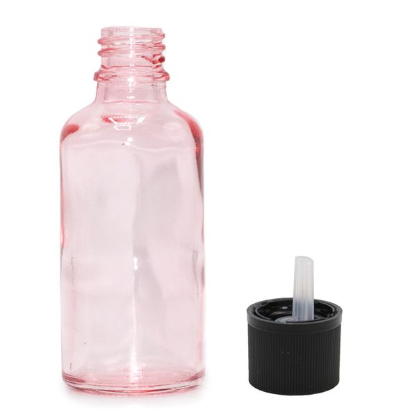 100ml Roze Roze Glazen Pipetfles met Kindveilig Pipetdop