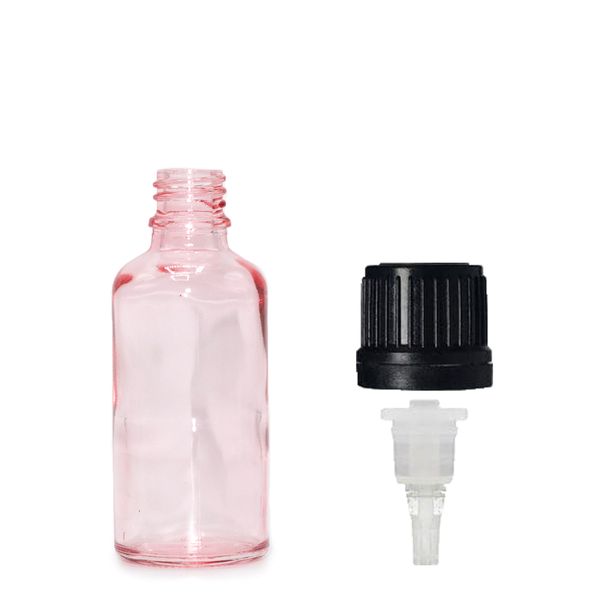 10ml Roze Roze Glazen Pipetfles met Pipetdop