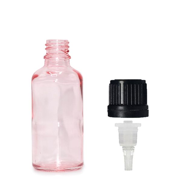 30ml Roze Roze Glazen Pipetfles met Pipetdop
