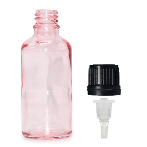 100ml Roze Roze Glazen Pipetfles met Pipetdop