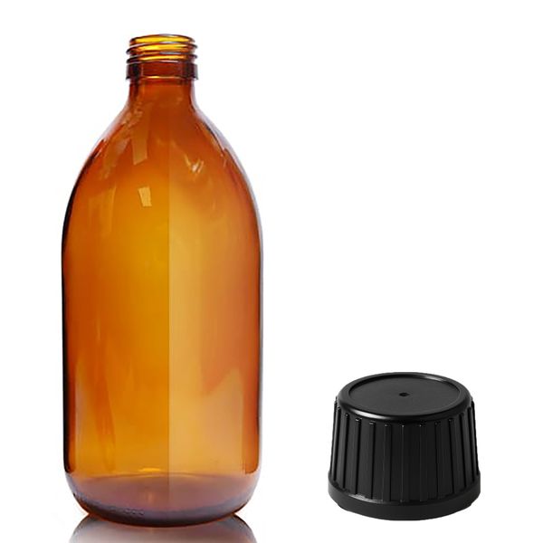 500ml Amber Glazen Medicijnfles met Tamper Evident Dop