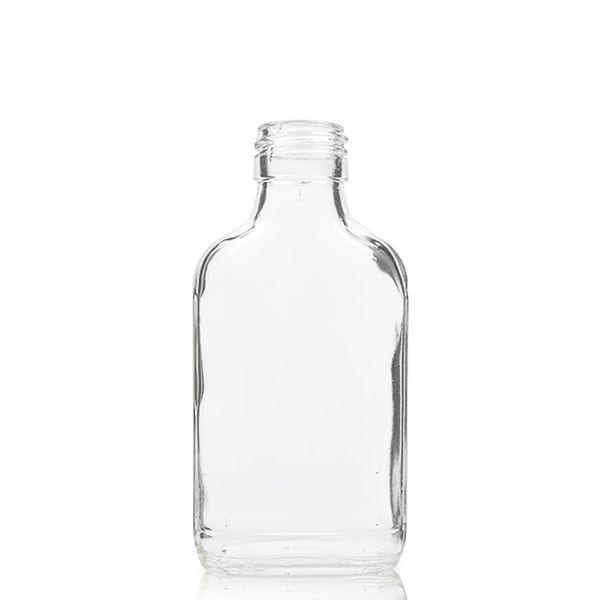 100ml Doorzichtige Glazen Fles met Aluminium Dop
