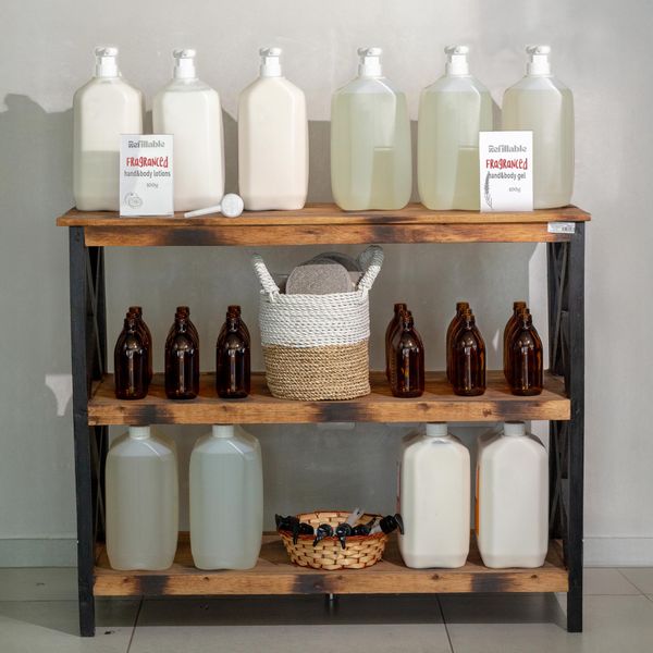 Geurige Body Washes & Lotions – Navulstation