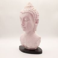 Boeddha borstbeeld lamp Kersenkleur Crackle - Ovale standaard