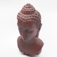 Boeddha-buste lamp Molton Lava - Ovale standaard